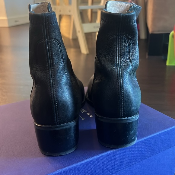 Stuart Weitzman Black Booties approx 1.75” heel - Picture 5 of 5